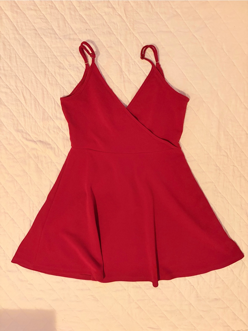 SHEIN Red Spaghetti Strap Dress
